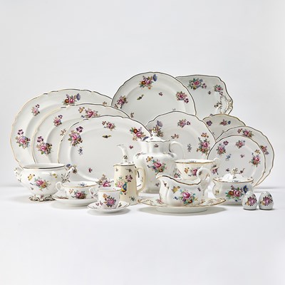 Lot 180 - Extensive Assembled Spode Porcelain "Dresden Rose" Dinner Service