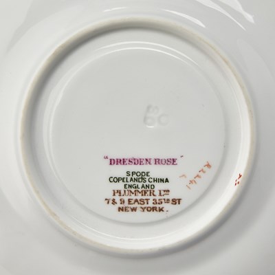 Lot 180 - Extensive Assembled Spode Porcelain "Dresden Rose" Dinner Service