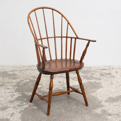 Lot 224 - Mahogany Windsor Armchair
