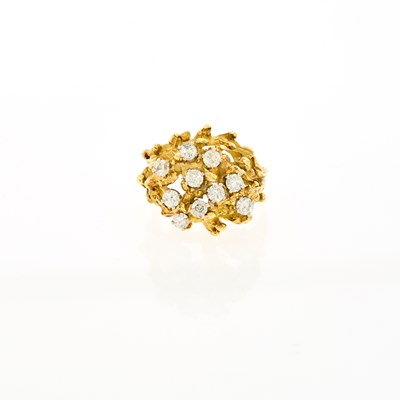 Lot 2216 - Gold and Diamond Ring