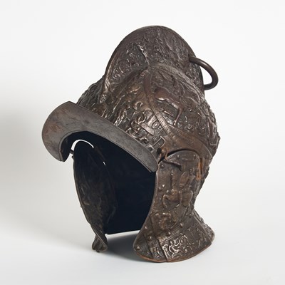 Lot 53 - Renaissance Style Patinated Metal Helmet