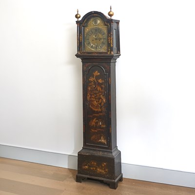 Lot 54 - Early George III Chinoiserie Decorated Tall Case Clock