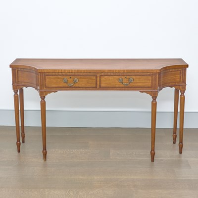 Lot 63 - Edwardian Inlaid Rosewood and Satinwood Mahogany Side Table