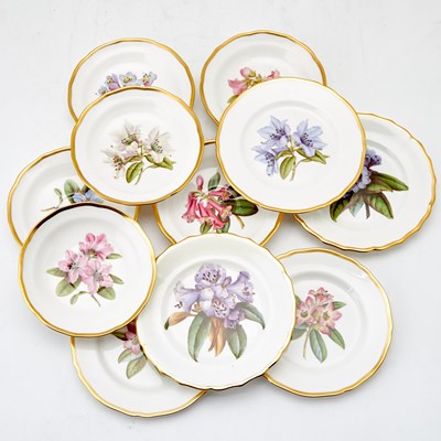 Lot 145 - Spode Porcelain "Rhododendrons" Pattern Partial Tea Service