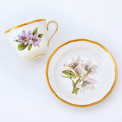 Lot 145 - Spode Porcelain "Rhododendrons" Pattern Partial Tea Service