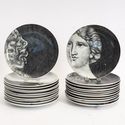 Lot 249 - Fornasetti Porcelain Adam and Eve Dinner Plates