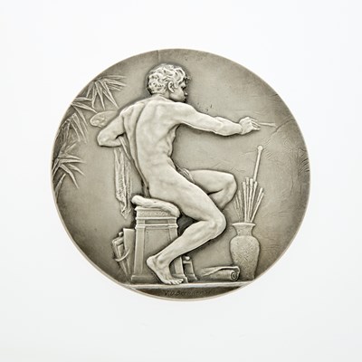 Lot 11 - Hispanic Society of America Sorolla Medal. c. 1937. Silver. 88mm. Uncirculated.