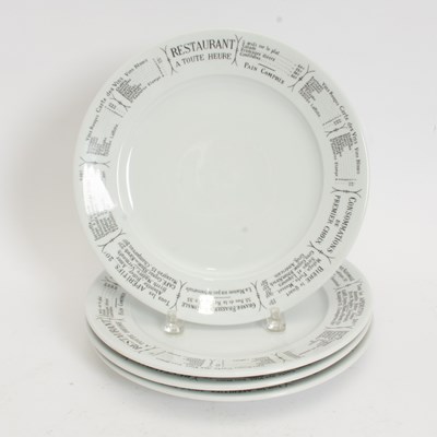 Lot 253 - Set of Four Pillivuyt Dinner Plates