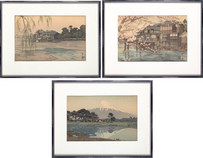 Lot 631 - Three Japanese Shin-Hanga Woodblock Prints