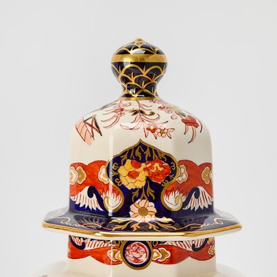 Lot 163 - Pair of Mason's Ironstone Imari Vases