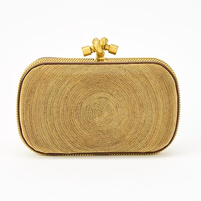 Lot 158 - Bottega Veneta Metallic Knot Clutch