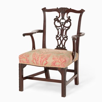 Lot 425 - George III Mahogany Armchair