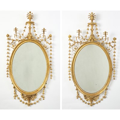Lot 513 - Pair of Late George III Giltwood Mirrors