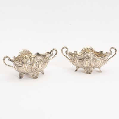 Lot 302 - Pair of Continental Silver Sweetmeat Baskets