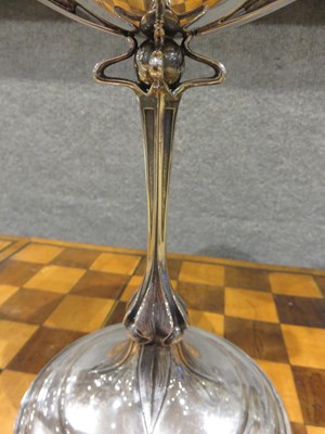 Lot 164 - Equestrian Interest: Victorian Art Nouveau Sterling Silver Two-Handled Trophy