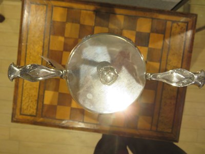 Lot 164 - Equestrian Interest: Victorian Art Nouveau Sterling Silver Two-Handled Trophy