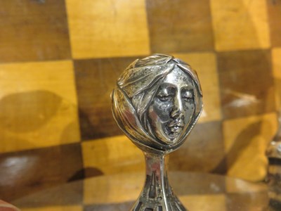Lot 164 - Equestrian Interest: Victorian Art Nouveau Sterling Silver Two-Handled Trophy