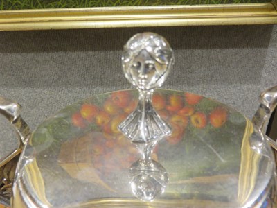 Lot 164 - Equestrian Interest: Victorian Art Nouveau Sterling Silver Two-Handled Trophy