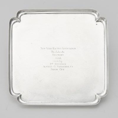 Lot 172 - Horse Racing Interest: Ensko Sterling Silver Trophy Platter