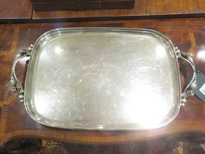 Lot 170 - Horse Racing Interest: International Silver Co. Sterling Silver Two-Handled Tray