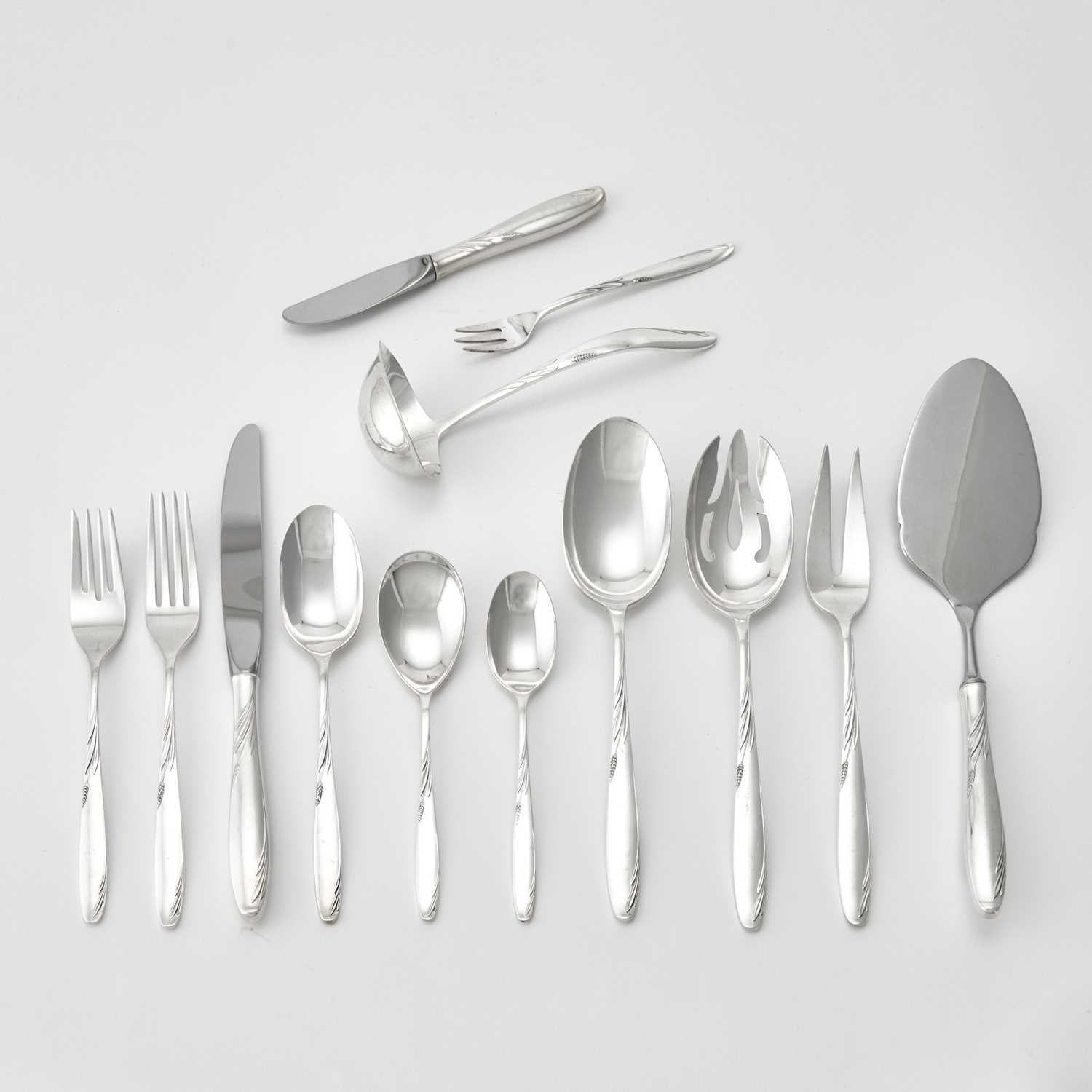 Lot 174 - Gorham Sterling Silver “Willow” Pattern Flatware Service
