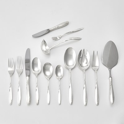 Lot 174 - Gorham Sterling Silver “Willow” Pattern Flatware Service