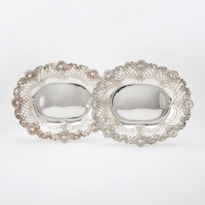 Lot 134 - Pair of Tiffany & Co. Sterling Silver Baskets