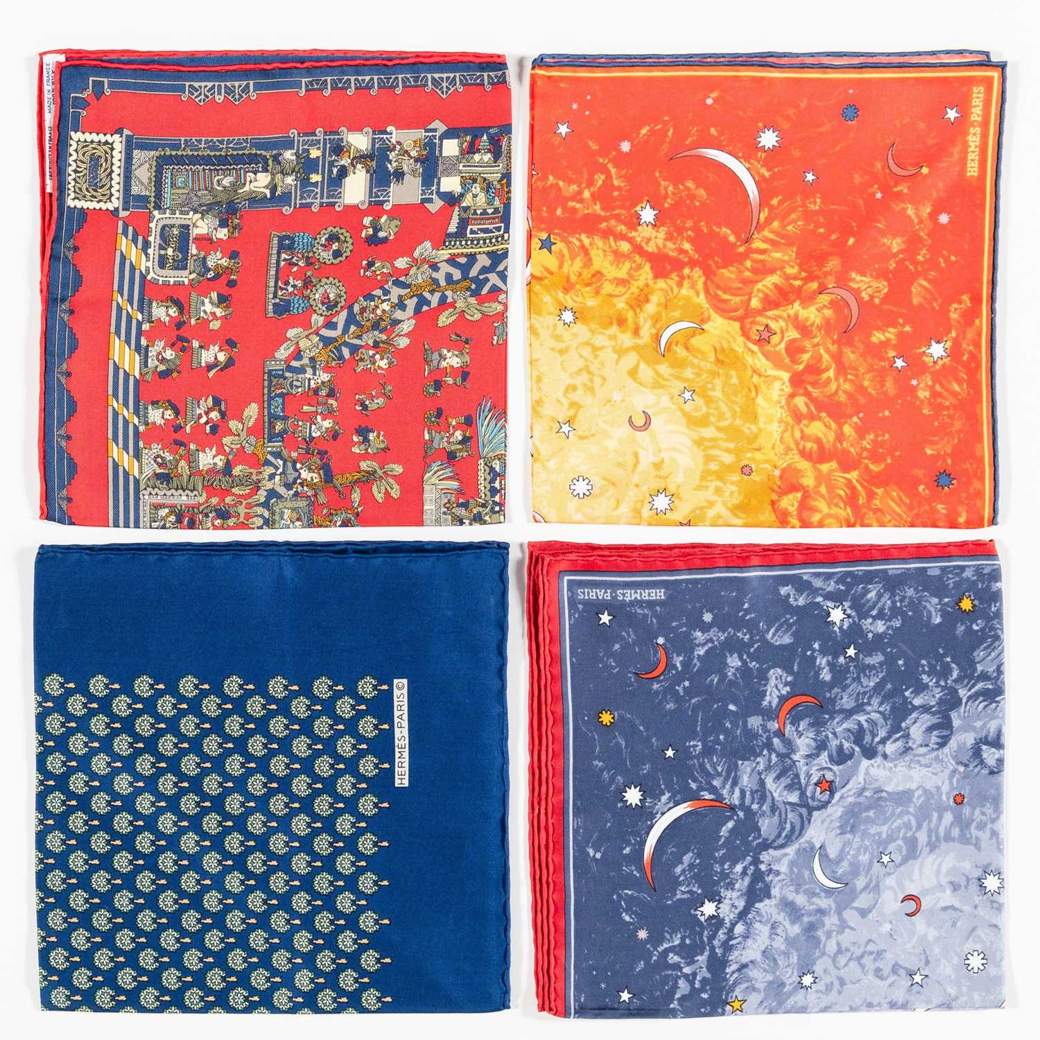 Lot 92 - Four Hermès Silk Scarves