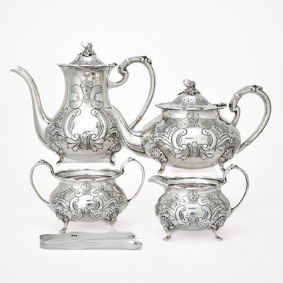 Lot 1118 - English Sterling Silver Tea and Coffee Service