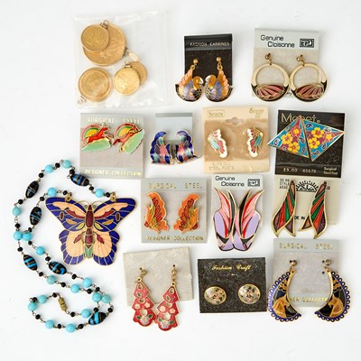Lot 2113 - Group of United States Gold Coins and Enamel Costume Jewelry