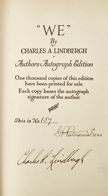 Lot 53 - The signed limited edition of Lindbergh's We