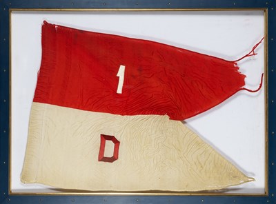 Lot 275 - The Indian Wars-era Guidon of the 1st U.S. Cavalry, Company D