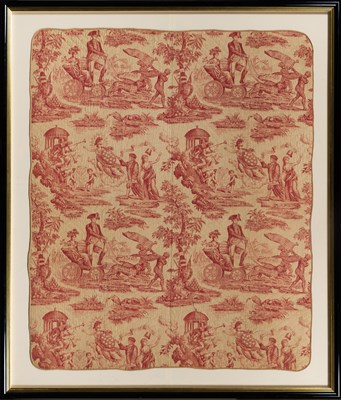 Lot 269 - Very large coverlet of the Apotheosis of Franklin and Washington
