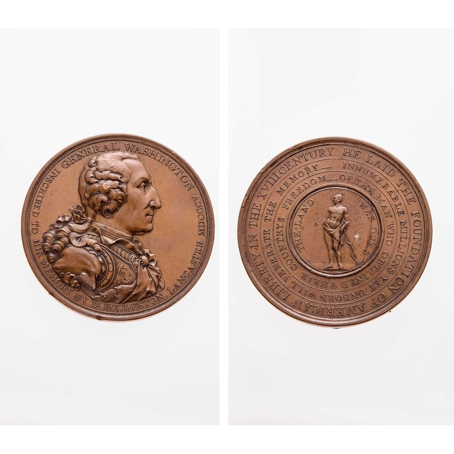 Lot 6 - 1805 Eccleston Medal, Baker 85, Musante GW-88. Bronze. Uncirculated Details.