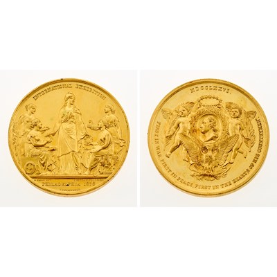 Lot 10 - c. 1876 Danish Medal. MDCCLXXVI obverse. Baker 426. Musante GW-932. Prooflike Uncirculated.