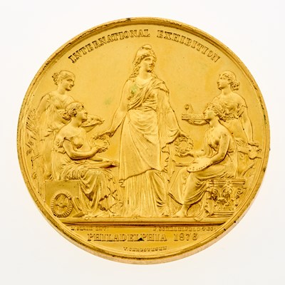 Lot 10 - c. 1876 Danish Medal. MDCCLXXVI obverse. Baker 426. Musante GW-932. Prooflike Uncirculated.