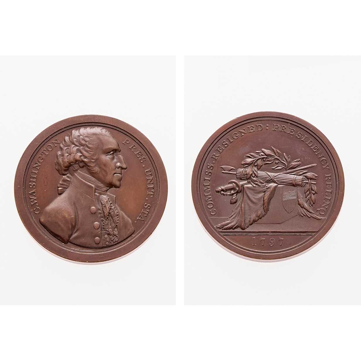 Lot 8 - "1797" (c. 1859-1904) Sansom Medal, Baker 72, Musante GW-59, Gem Proof. Plain Edge. 40.7mm. Bronze.