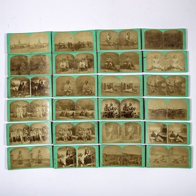 Lot 324 - An attractive collection of Native American stereoviews
