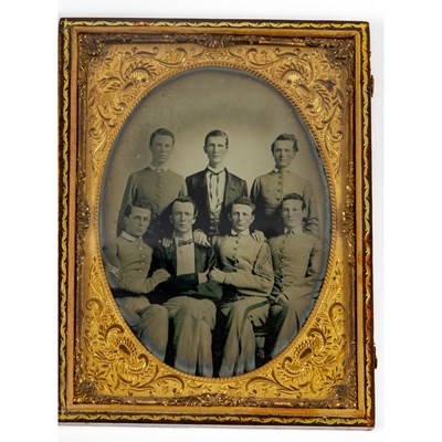 Lot 287 - A desirable ambrotype of General Ranald Mackenzie at West Point