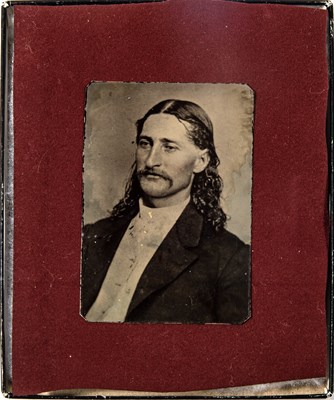 Lot 316 - Tintype of folk hero "Wild Bill" Hickok