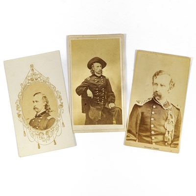 Lot 306 - Three General Custer carte de visite