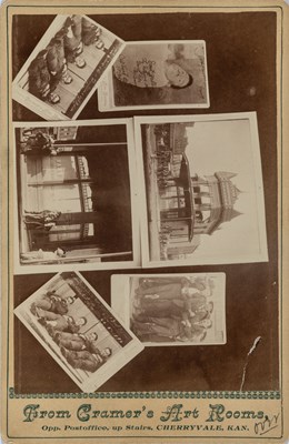 Lot 315 - Rare composite card showing the four dead members of the Dalton Gang