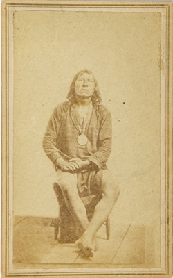 Lot 326 - Carte de visite of Kiowa Chief Satanta