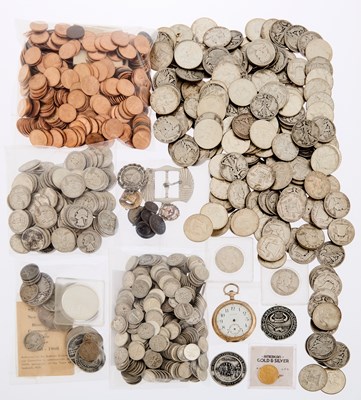 Lot 2138 - Group of United States and Foreign Gold, Silver, Clad and Metal Coins