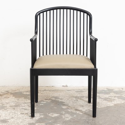 Lot 122 - Ebonized Armchair