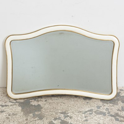 Lot 261 - White Painted and Partially Gilt Mirror