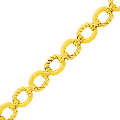 Lot 148 - Tiffany & Co., Schlumberger Gold Link Bracelet, France