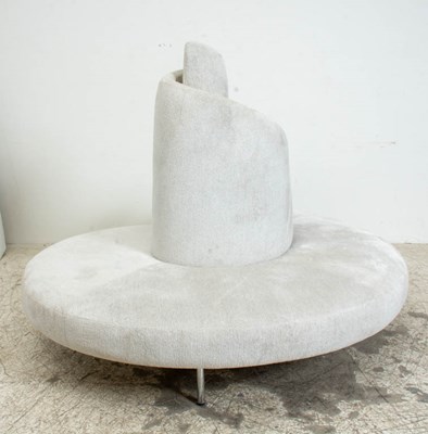 Lot 318 - Mid Century Modern Upholstered Spiral Bench