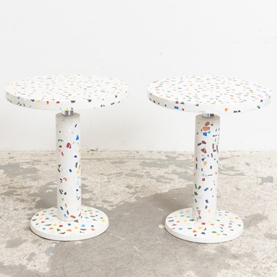 Lot 317 - Pair of Shiro Kuramata for Memphis Milano 'Kyoto' End Tables