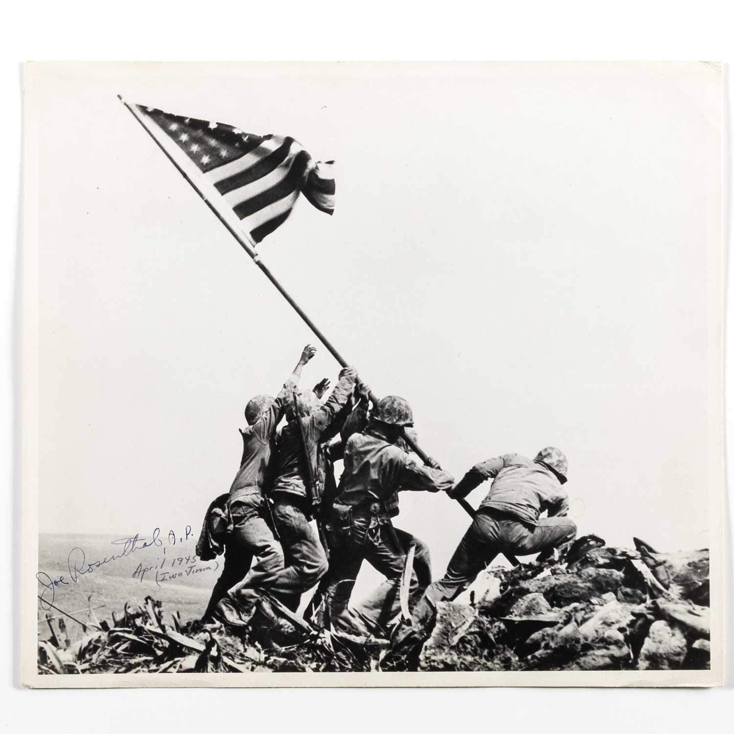 Lot 64 - Joe Rosenthal, Raising the Flag on Mt. Suribachi, Iwo Jima, 1945